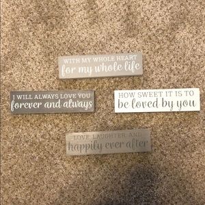 Wedding Decor Signs